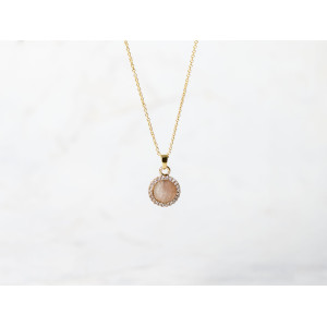 The Sun Collection Pendant 8mm Heritage Stone Including Adjustable Necklace up to 45cm