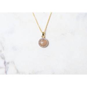 The Sun Collection Pendant 8mm Heritage Stone Including Adjustable Necklace up to 45cm