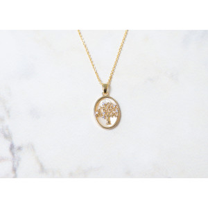 The Tree Of Life Collection Pendant 16mm Nude Pearl Including Adjustable Necklace up to 45cm