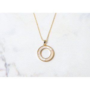 The Sun Collection Pendant 20mm Nude Pearl Including Adjustable Necklace up to 45cm