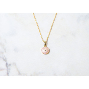 The Evil Eye Collection Pendant 8mm Lavender Rose Including Adjustable Necklace up to 45cm