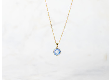 The Evil Eye Collection Pendant 8mm Lapis Blue Including Adjustable Necklace up to 45cm