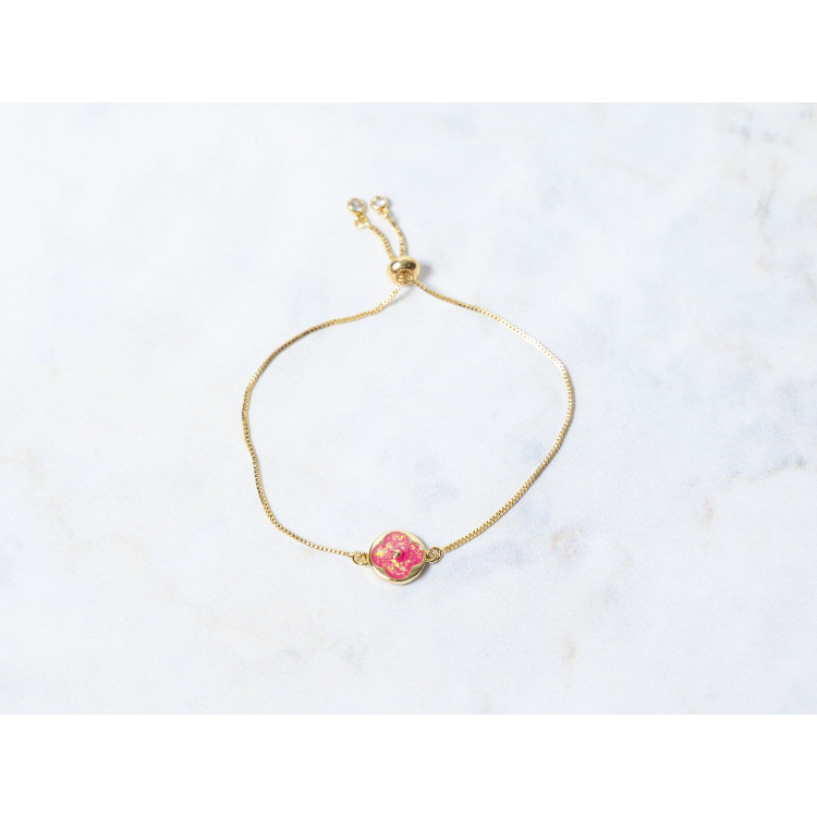 The Clover Collection Bracelet 10mm Pinky Red Freesize With Adjustable Bracelet