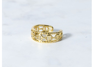 The Infinity Ring Collection Elegance and Chic Freesize Non Tarnish Gold Colour