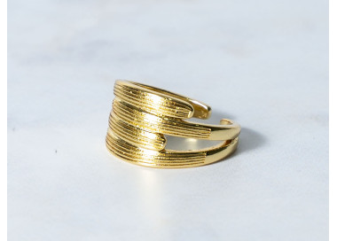 The Infinity Ring Collection Elegance and Chic Freesize Non Tarnish Gold Colour