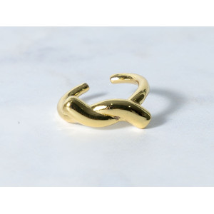 The Infinity Ring Collection Elegance and Chic Freesize Non Tarnish Gold Colour