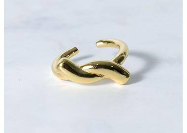 The Infinity Ring Collection Elegance and Chic Freesize Non Tarnish Gold Colour