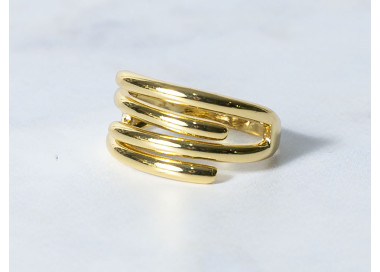 The Infinity Ring Collection Elegance and Chic Freesize Non Tarnish Gold Colour