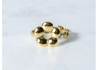 The Infinity Ring Collection Elegance and Chic Freesize Non Tarnish Gold Colour