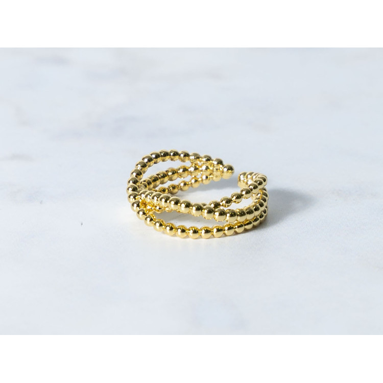 The Infinity Ring Collection Elegance and Chic Freesize Non Tarnish Gold Colour