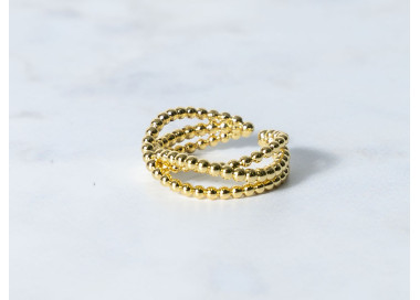 The Infinity Ring Collection Elegance and Chic Freesize Non Tarnish Gold Colour