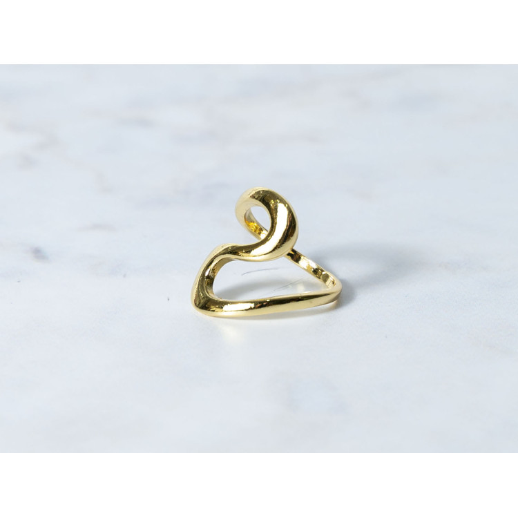 The Infinity Ring Collection Elegance and Chic Freesize Non Tarnish Gold Colour