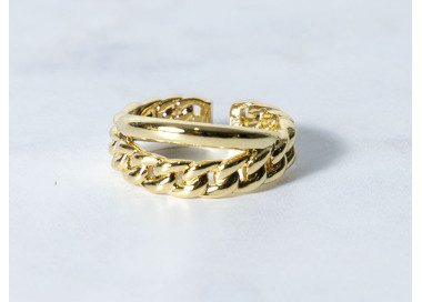 The Infinity Ring Collection Elegance and Chic Freesize Non Tarnish Gold Colour