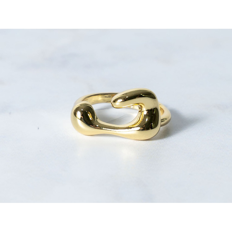 The Infinity Ring Collection Elegance and Chic Freesize Non Tarnish Gold Colour