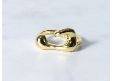 The Infinity Ring Collection Elegance and Chic Freesize Non Tarnish Gold Colour