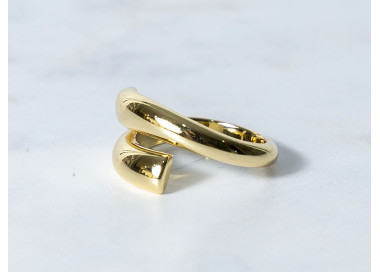 The Infinity Ring Collection Elegance and Chic Freesize Non Tarnish Gold Colour