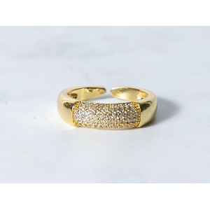 The Infinity Ring Collection Elegance and Chic Freesize Non Tarnish Gold Colour