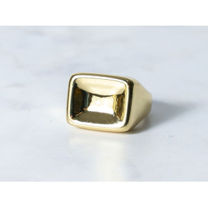 The Infinity Ring Collection Elegance and Chic Freesize Non Tarnish Gold Colour