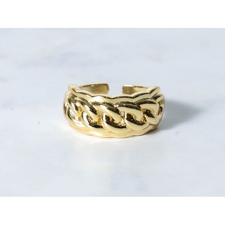 The Infinity Ring Collection Elegance and Chic Freesize Non Tarnish Gold Colour