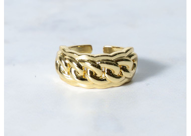 The Infinity Ring Collection Elegance and Chic Freesize Non Tarnish Gold Colour