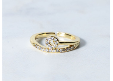 The Infinity Ring Collection Elegance and Chic Freesize Non Tarnish Gold Colour