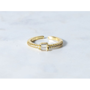 The Infinity Ring Collection Elegance and Chic Freesize Non Tarnish Gold Colour