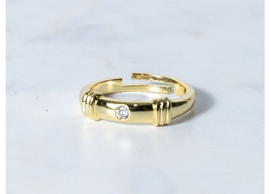 The Infinity Ring Collection Elegance and Chic Freesize Non Tarnish Gold Colour