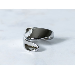 The Infinity Ring Collection Elegance and Chic Freesize Non Tarnish Silver Colour