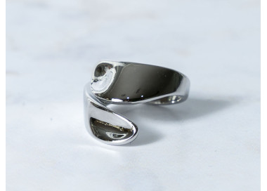 The Infinity Ring Collection Elegance and Chic Freesize Non Tarnish Silver Colour