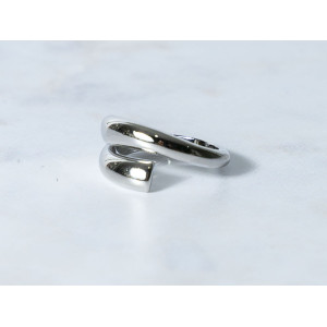 The Infinity Ring Collection Elegance and Chic Freesize Non Tarnish Silver Colour