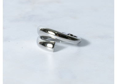 The Infinity Ring Collection Elegance and Chic Freesize Non Tarnish Silver Colour