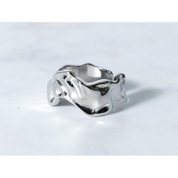 The Infinity Ring Collection Elegance and Chic Freesize Non Tarnish Silver Colour