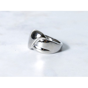 The Infinity Ring Collection Elegance and Chic Freesize Non Tarnish Silver Colour