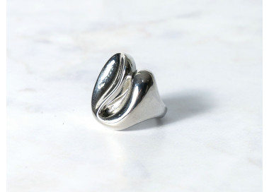 The Infinity Ring Collection Elegance and Chic Freesize Non Tarnish Silver Colour