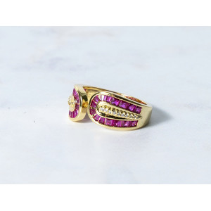 The Infinity Ring Collection Elegance and Chic Freesize Non Tarnish Gold Colour