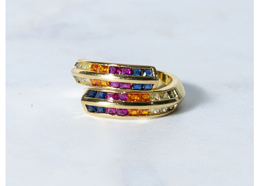 The Infinity Ring Collection Elegance and Chic Freesize Non Tarnish Gold Colour