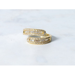 The Infinity Ring Collection Elegance and Chic Freesize Non Tarnish Gold Colour