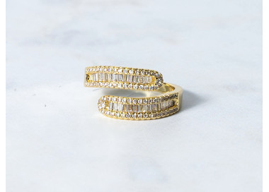 The Infinity Ring Collection Elegance and Chic Freesize Non Tarnish Gold Colour