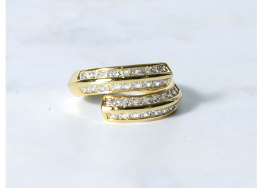 The Infinity Ring Collection Elegance and Chic Freesize Non Tarnish Gold Colour