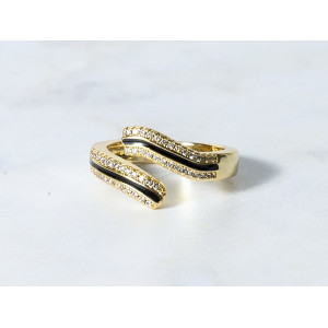 The Infinity Ring Collection Elegance and Chic Freesize Non Tarnish Gold Colour