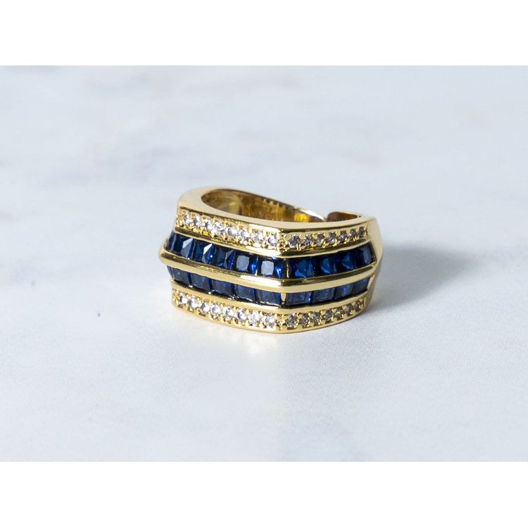 The Infinity Ring Collection Elegance and Chic Freesize Non Tarnish Gold Colour