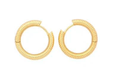 Loop Earrings in Gold Colour