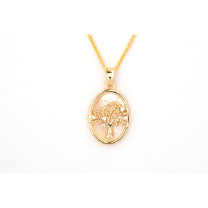 The Tree Of Life Collection Pendant 16mm Nude Pearl Including Adjustable Necklace up to 45cm