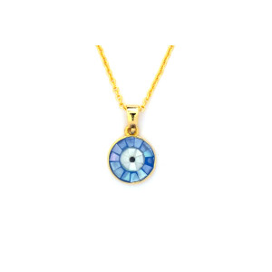 The Evil Eye Collection Pendant 8mm Lapis Blue Including Adjustable Necklace up to 45cm