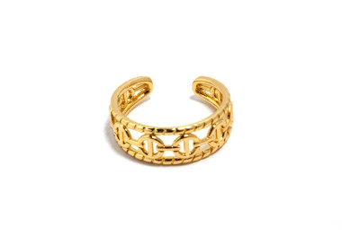 The Infinity Ring Collection Elegance and Chic Freesize Non Tarnish Gold Colour