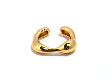 The Infinity Ring Collection Elegance and Chic Freesize Non Tarnish Gold Colour