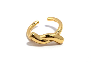 The Infinity Ring Collection Elegance and Chic Freesize Non Tarnish Gold Colour