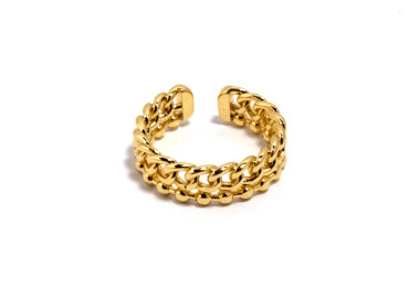 The Infinity Ring Collection Elegance and Chic Freesize Non Tarnish Gold Colour