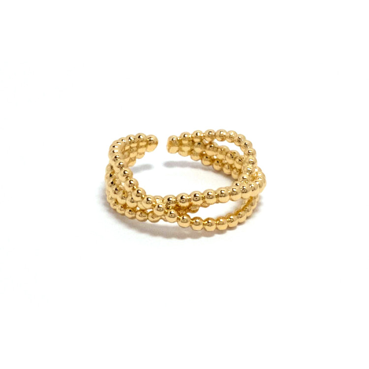 The Infinity Ring Collection Elegance and Chic Freesize Non Tarnish Gold Colour