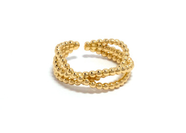 The Infinity Ring Collection Elegance and Chic Freesize Non Tarnish Gold Colour